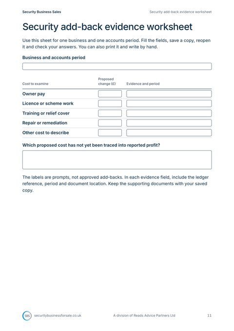 Page 11 of the guide