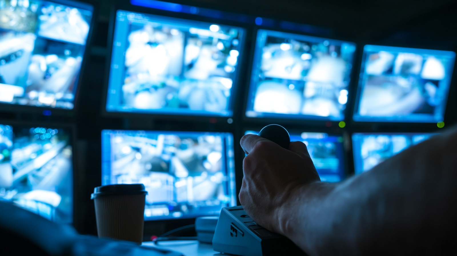 CCTV camera covering a commercial site